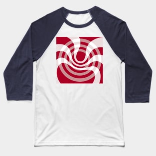 Red and fluid Baseball T-Shirt